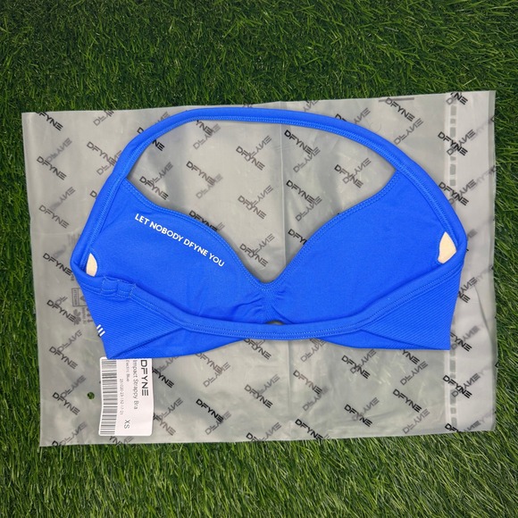 Dfyne impact strappy bra electric blue extra small - Picture 2 of 3
